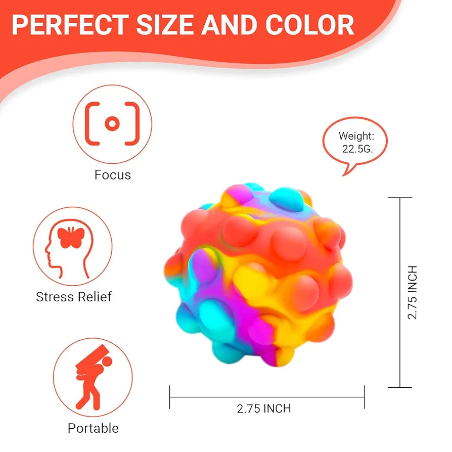 Push Pop Bubble Fidget Sensory Toy Ball -
