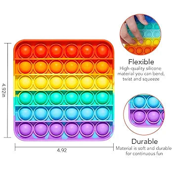 Rainbow pop up fidget sensory toy